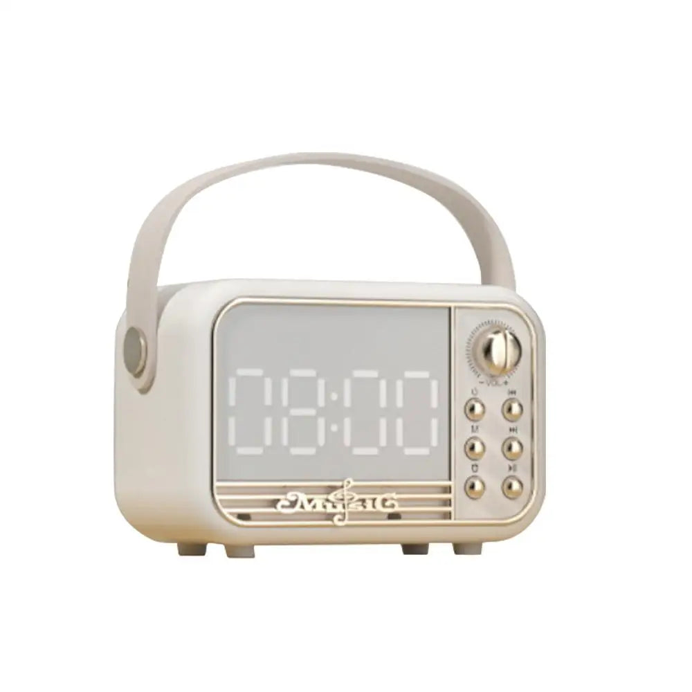 Wireless Fast Charger and Bluetooth LED Clock Speaker with Fm Radio