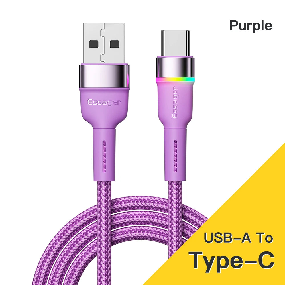 USB Type C Cable 3A Fast Charger Cable