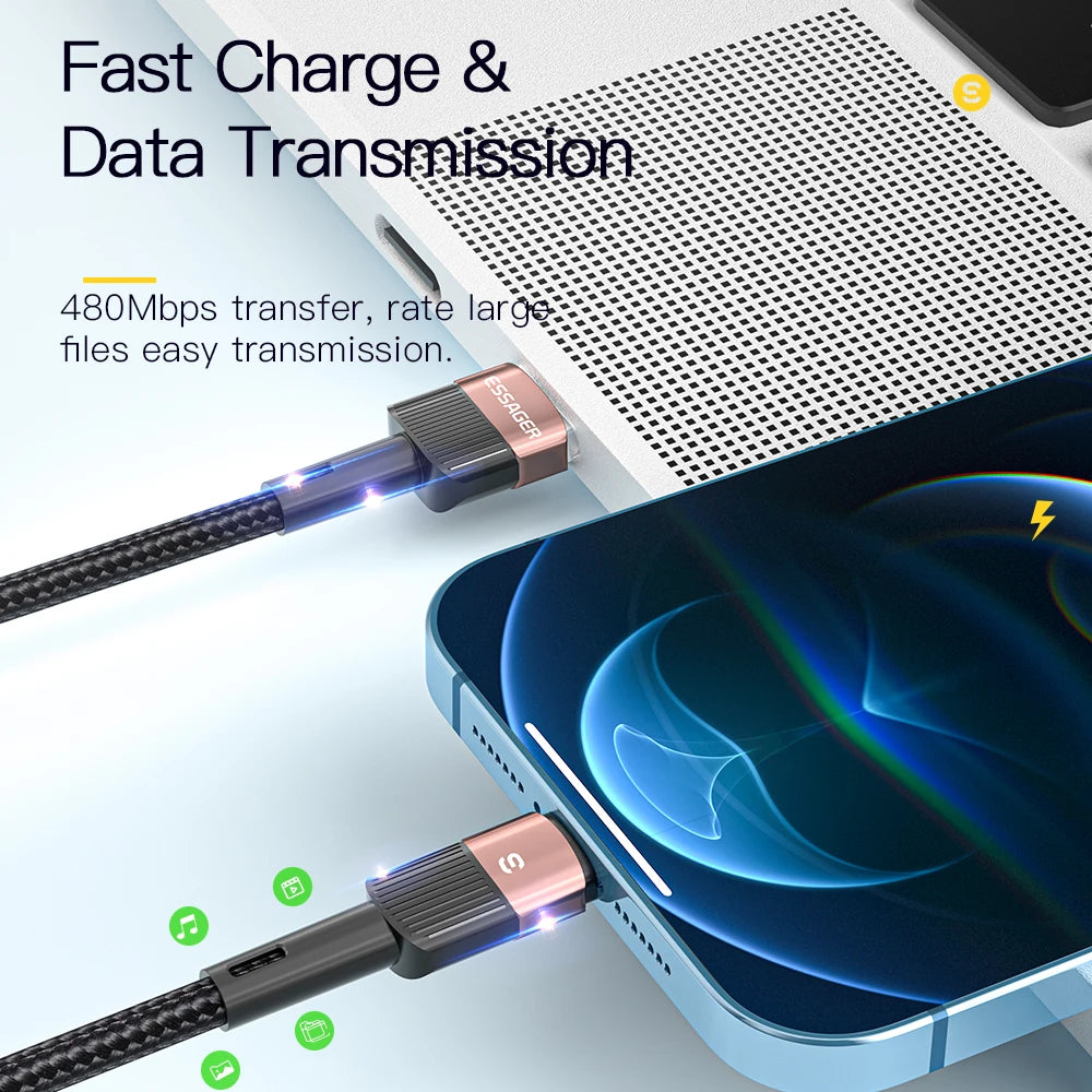 USB Fast Charging Cable for iPhone Cord