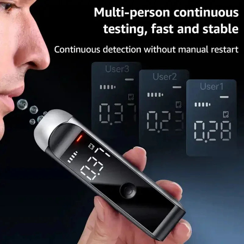 Alcohol Breathalyzer Tester Portable Digital Display Car Driver Safety