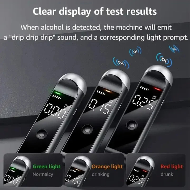 Alcohol Breathalyzer Tester Portable Digital Display Car Driver Safety