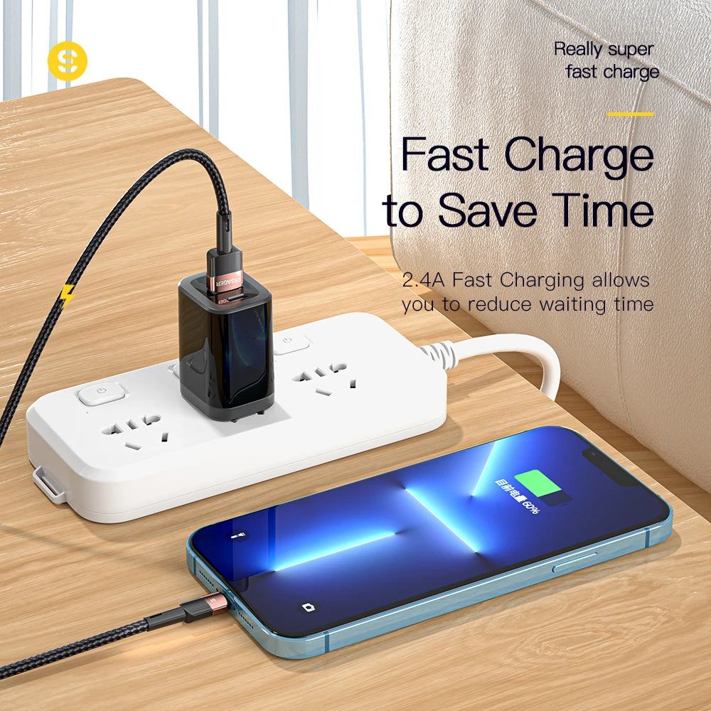 USB Fast Charging Cable for iPhone Cord