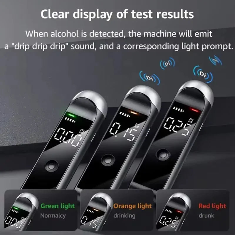 Alcohol Breathalyzer Tester Portable Digital Display Car Driver Safety