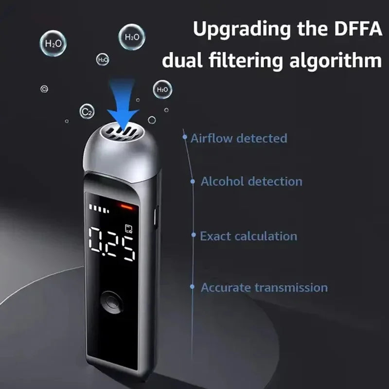 Alcohol Breathalyzer Tester Portable Digital Display Car Driver Safety