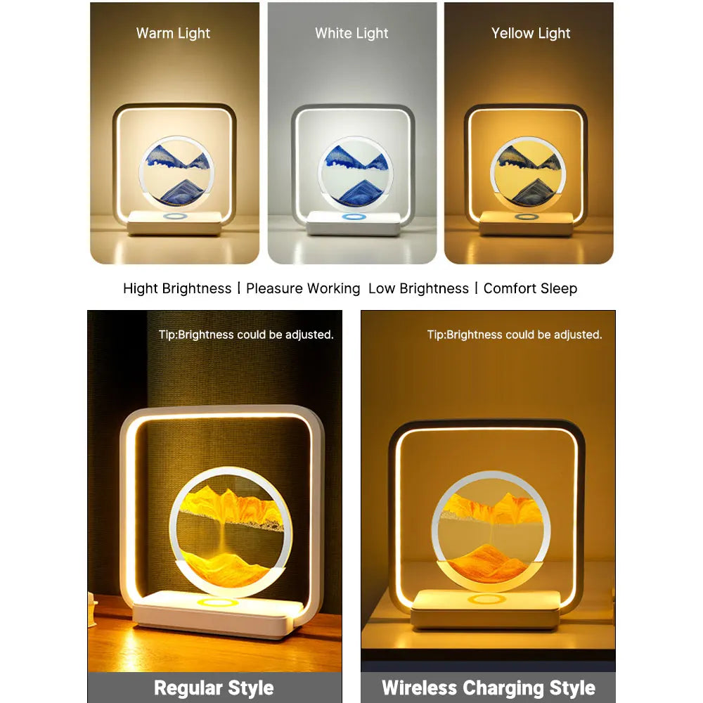Quicksand Night Light LED Wireless Charger