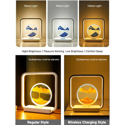 Quicksand Night Light LED Wireless Charger