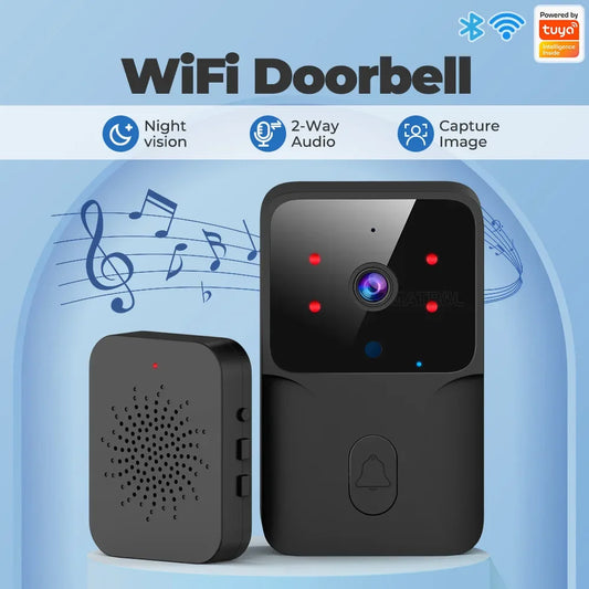 WiFi Video Doorbell Wireless HD Camera Night Vison Voice Talk Smart Home Door Bell