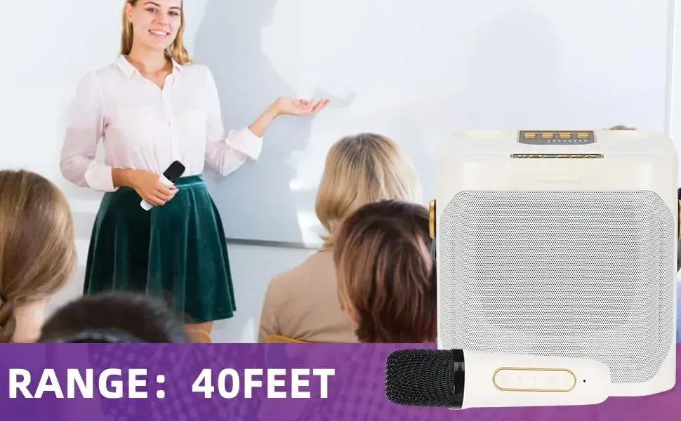 Karaoke Bluetooth Speaker with Dual Microphone