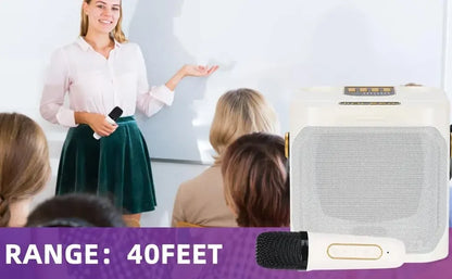 Karaoke Bluetooth Speaker with Dual Microphone