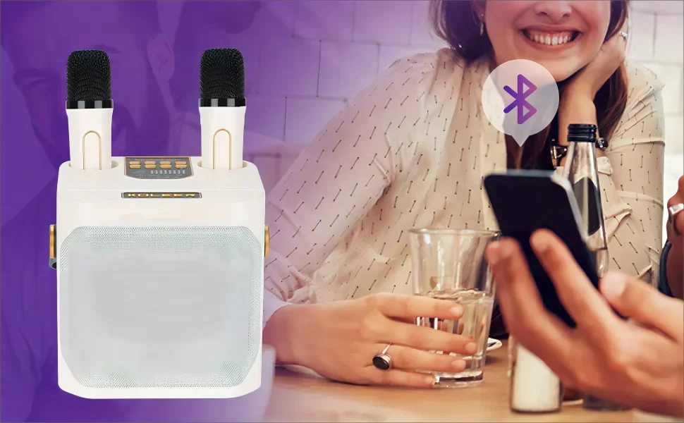 Karaoke Bluetooth Speaker with Dual Microphone