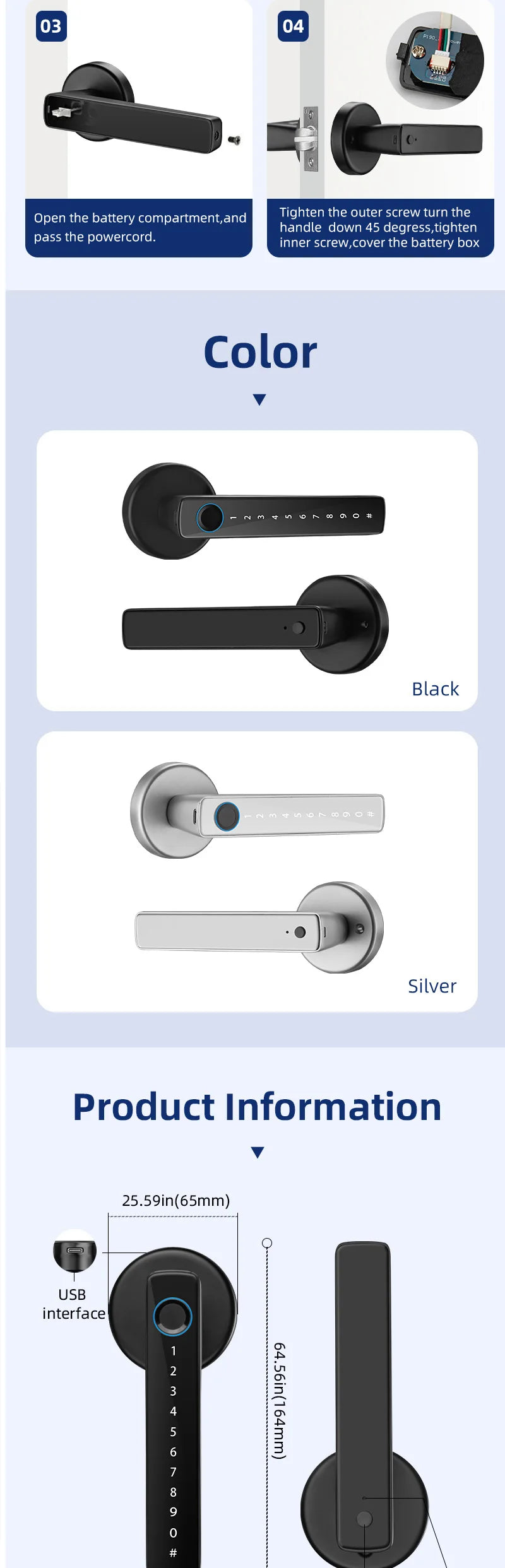 Biometric Fingerprint Smart Door Lock