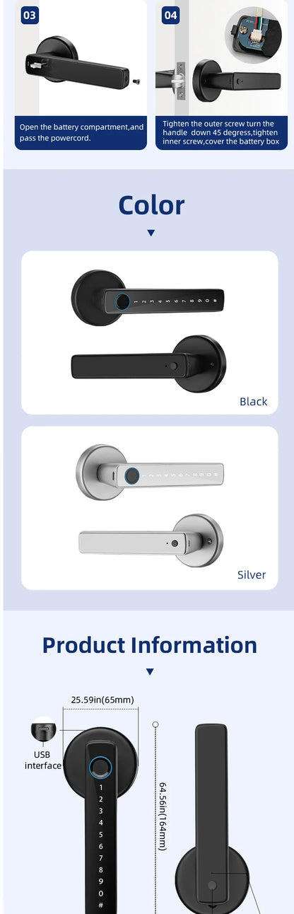 Biometric Fingerprint Smart Door Lock