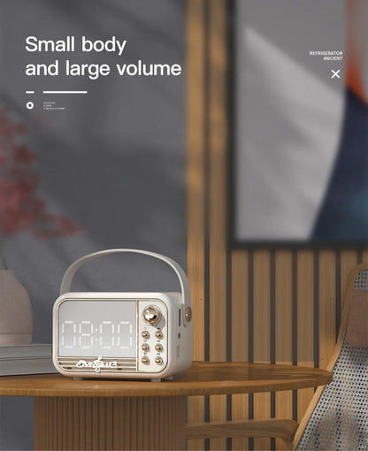 Wireless Fast Charger and Bluetooth LED Clock Speaker with Fm Radio