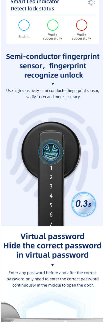 Biometric Fingerprint Smart Door Lock