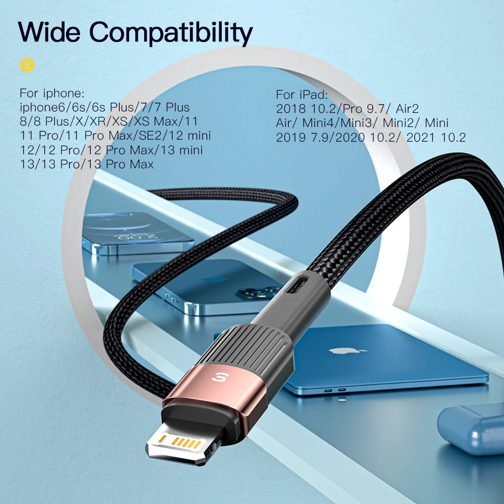 USB Fast Charging Cable for iPhone Cord