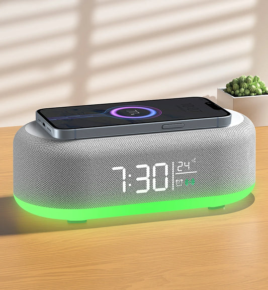 Speaker RGB Light Portable Smart Bluetooth Speaker With Wireless Charger