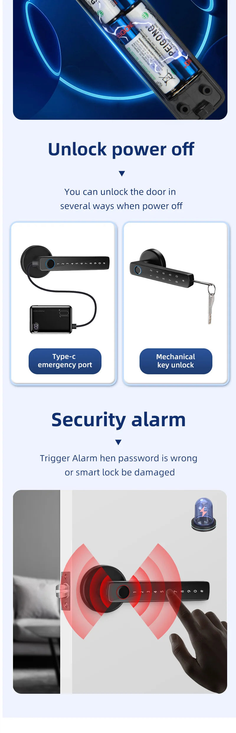 Biometric Fingerprint Smart Door Lock