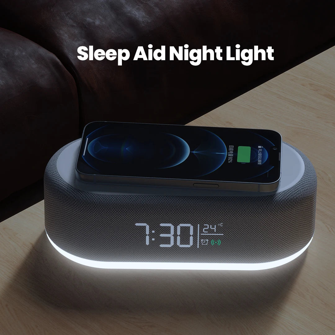 Speaker RGB Light Portable Smart Bluetooth Speaker With Wireless Charger