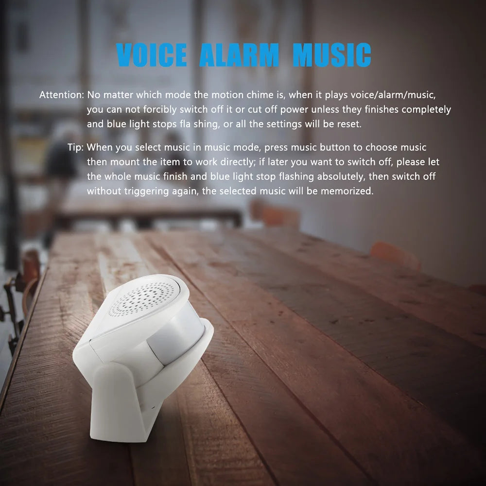 Wireless Guest Welcome Chime Alarm Door Bell Motion Sensor