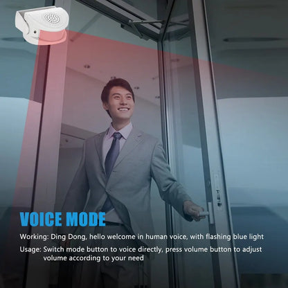 Wireless Guest Welcome Chime Alarm Door Bell Motion Sensor