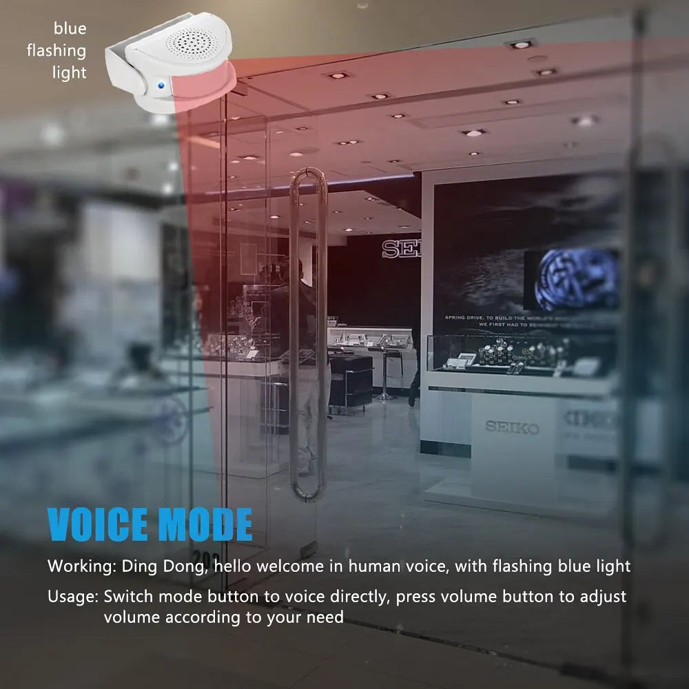 Wireless Alarm Door Bell Motion Sensing Smart Doorbell