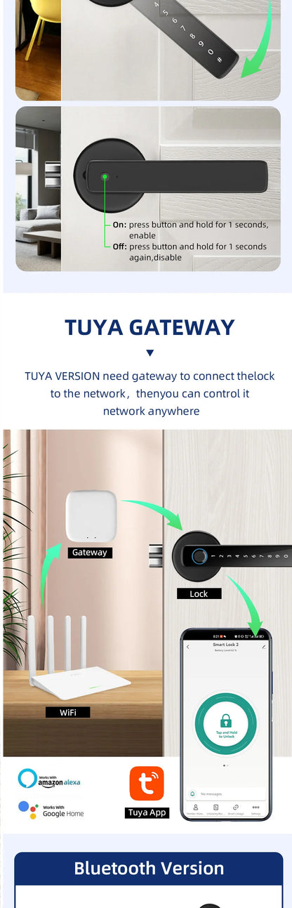 Biometric Fingerprint Smart Door Lock