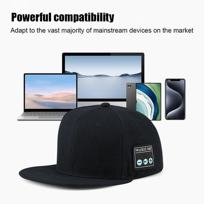 Bluetooth Sports Music Hat Dual Speaker Adjustable Baseball Cap Smart Speaker