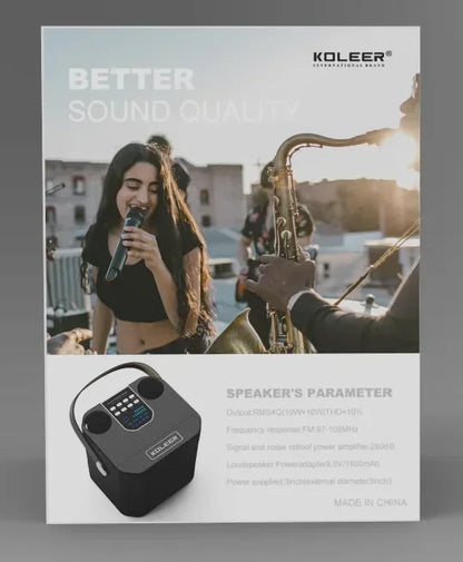 Karaoke Bluetooth Speaker with Dual Microphone