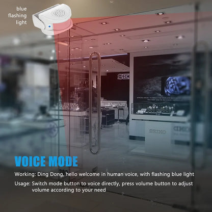 Wireless Guest Welcome Chime Alarm Door Bell Motion Sensor